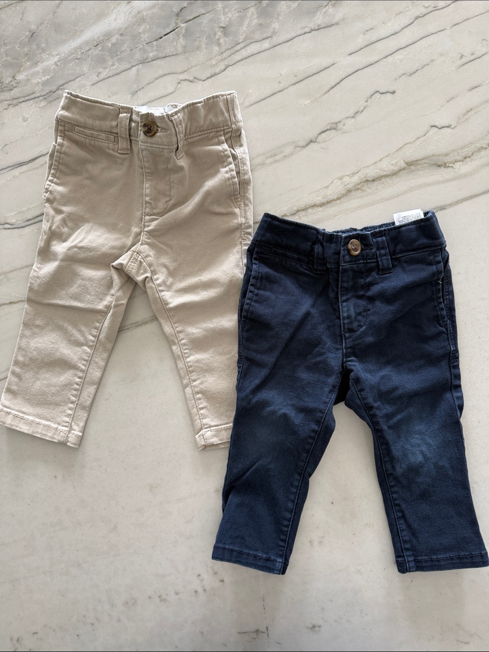 Toddler Khaki & Navy Chinos